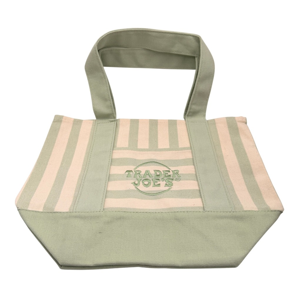 Trader Joes Mini Canvas Tote Bags 6 OS Multi Color Viral Limited Ed Bundle - Picture 8 of 12